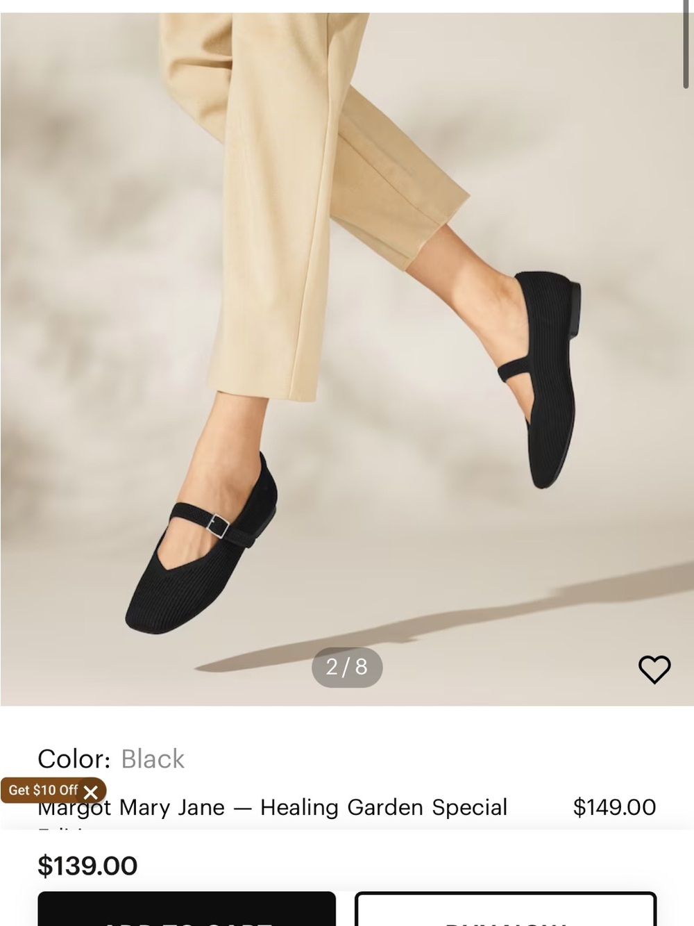 Black Knit Mary Jane Flats with Buckle Strap